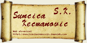 Sunčica Kecmanović vizit kartica
